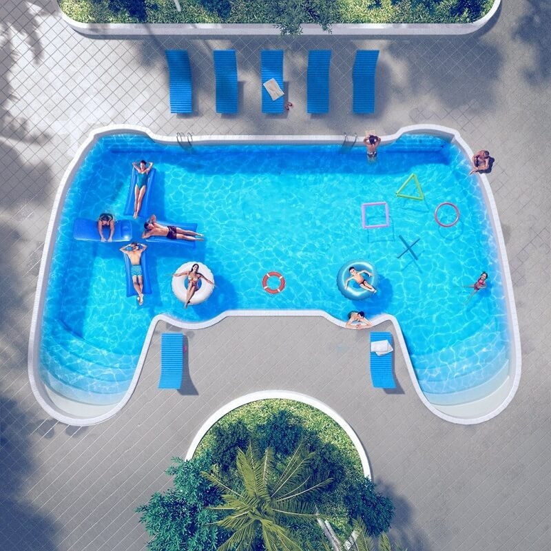 piscina-curiosa-increible-mando-de-consola